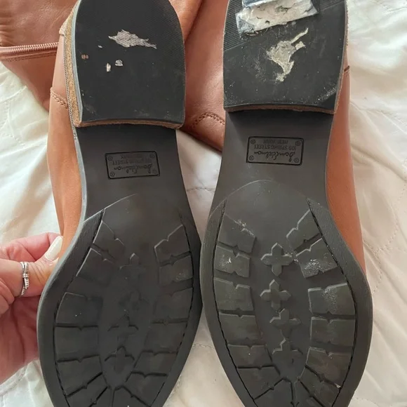 Women's Brown Leather Boots - Picture 4 of 8